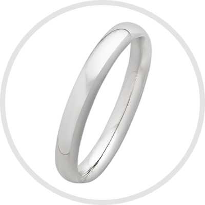 Revere Sterling Silver Wedding Band - J.
