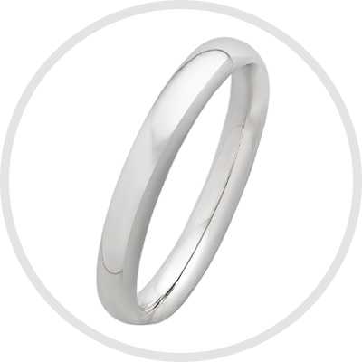 Revere Sterling Silver Wedding Band - J.