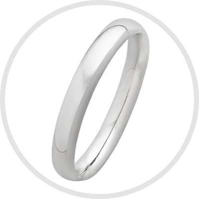 Revere Sterling Silver Wedding Band - J.