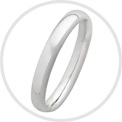 Revere Sterling Silver Wedding Band - J.