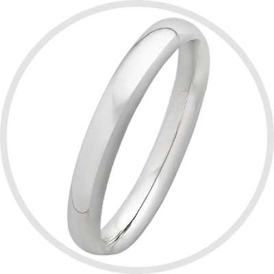 Revere Sterling Silver Wedding Band - J.