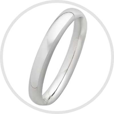 Revere Sterling Silver Wedding Band - J.
