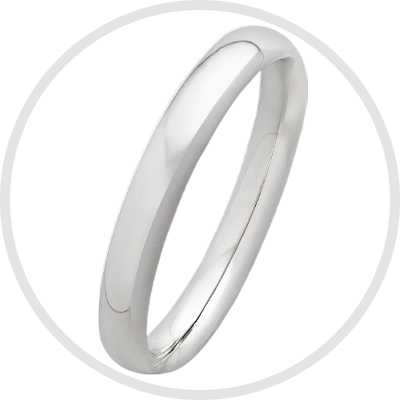 Revere Sterling Silver Wedding Band - J.