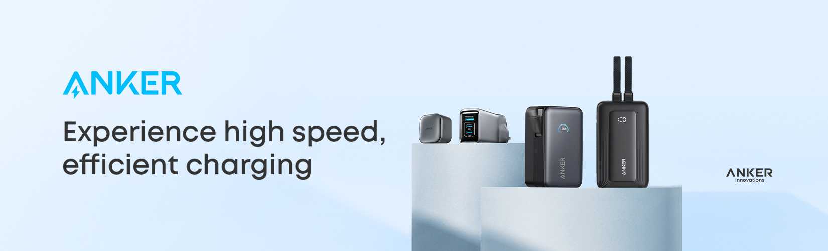 ANKER. Experience high speed, efficient charging.