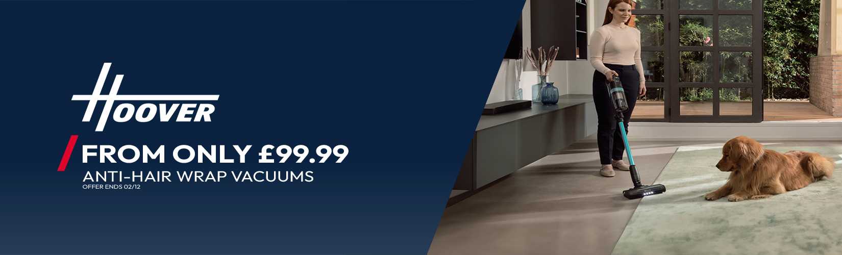 Hoover. From only £99.99. Anti-hair wrap Vacuums.