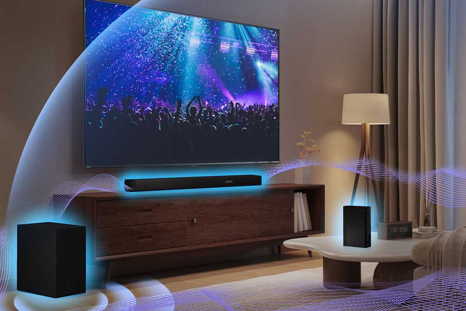 Hisense AX5100Q 5.1Ch Bluetooth Soundbar with Wireless Sub.
