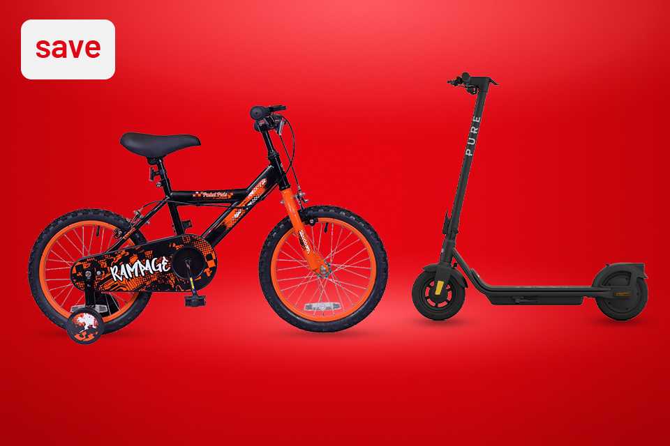 Save up to 1/3 on selected bikes & wheeled toys.