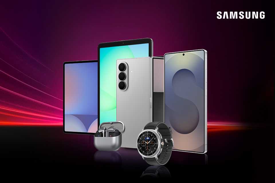 Save up to £250 on selected Galaxy devices.