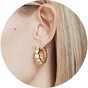 Hoop earrings.