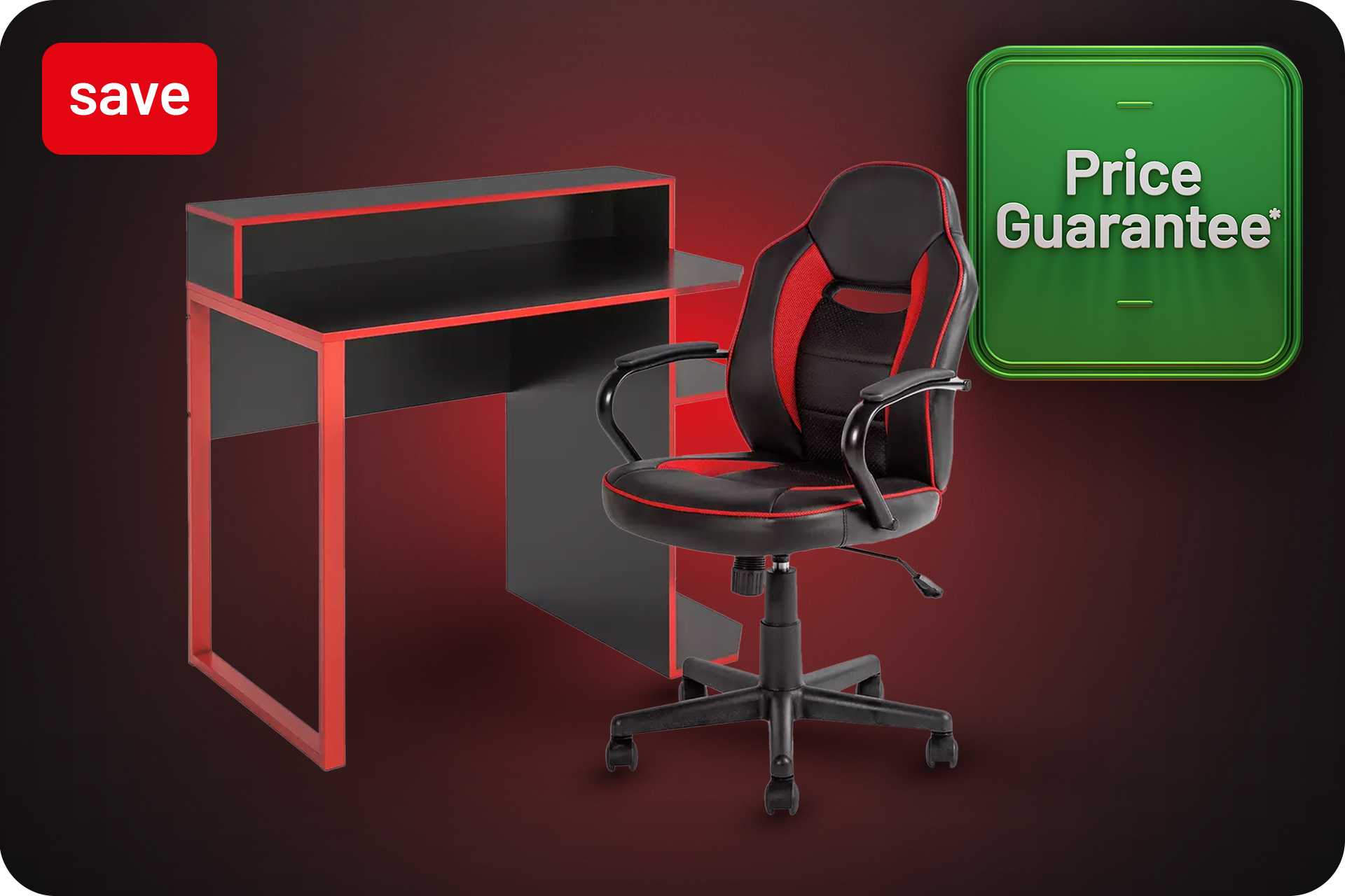 Price Guarantee. Save up to 1/3 on selected gaming furniture.