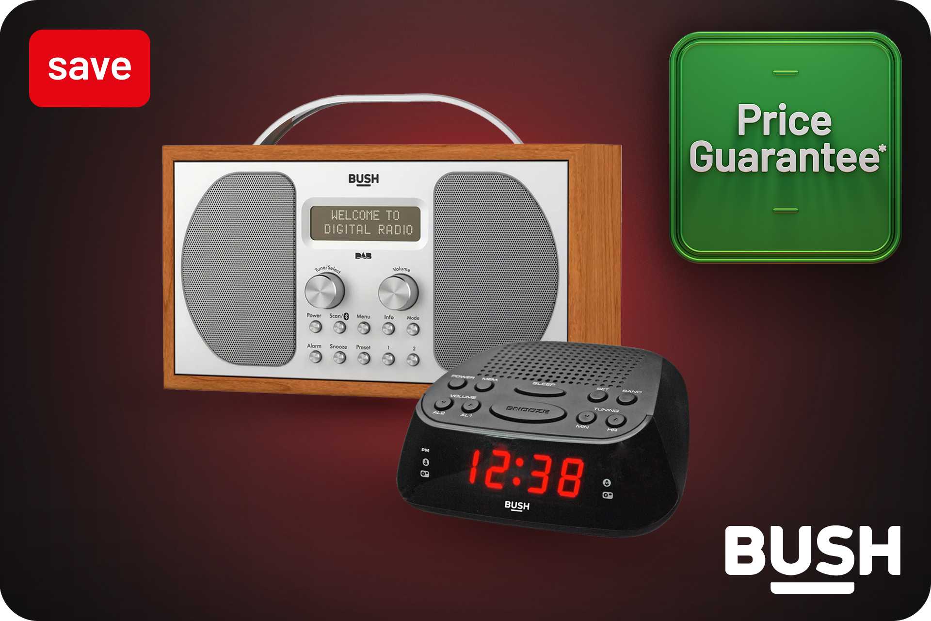 Price Guarantee. Save 30% on Bush audio.