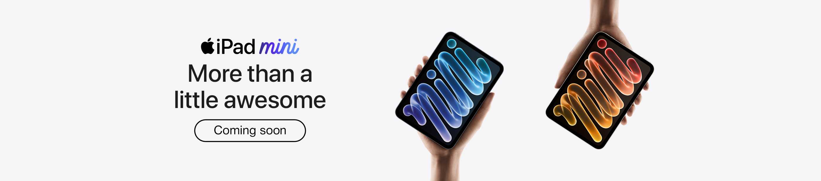 iPad mini. More than a little awesome.