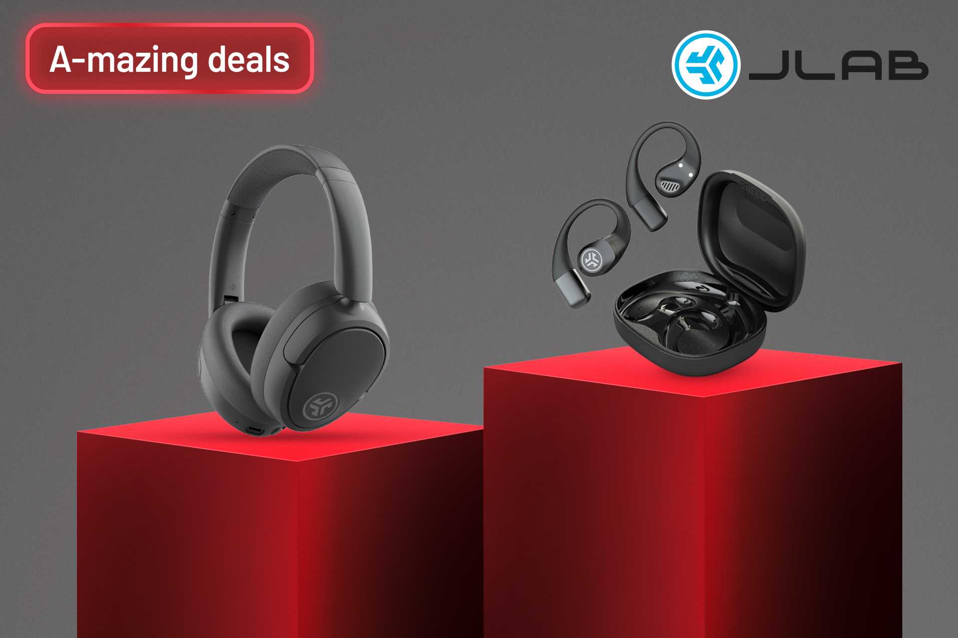 A-mazing deals. Save up to 50% on selected Jlab headphones and speakers.
