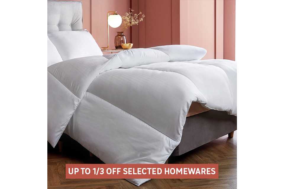 Save up to 1/3 on selected homewares. Shop the offer.
