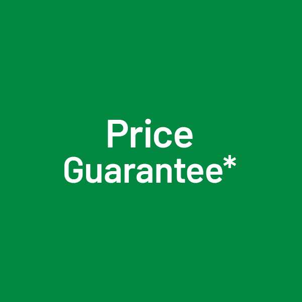 Price guarantee. Prices won't go lower before Christmas on our Price Guarantee badged products. If they do, we'll give you a voucher for the difference.