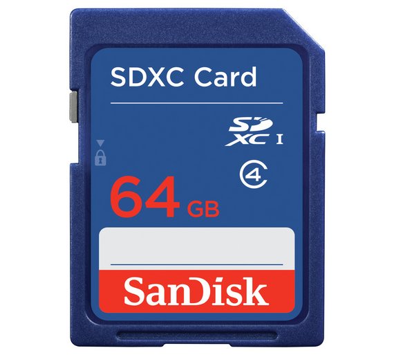 Buy SanDisk Blue SD Memory Card 64GB at Argos.co.uk Your Online
