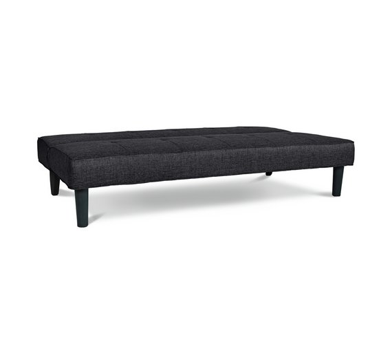 Buy HOME Patsy 2 Seater Fabric Clic Clac Sofa Bed Charcoal at Argos