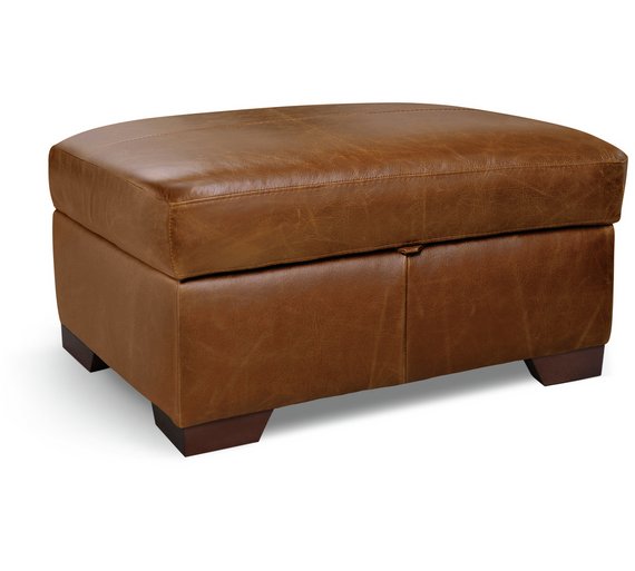 Buy Heart of House Eton Leather Footstool Tan at Argos.co.uk Your