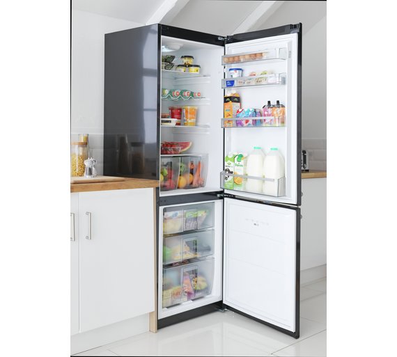 Buy Bush Classic BFFF60 Retro Fridge Freezer Black at Argos.co.uk