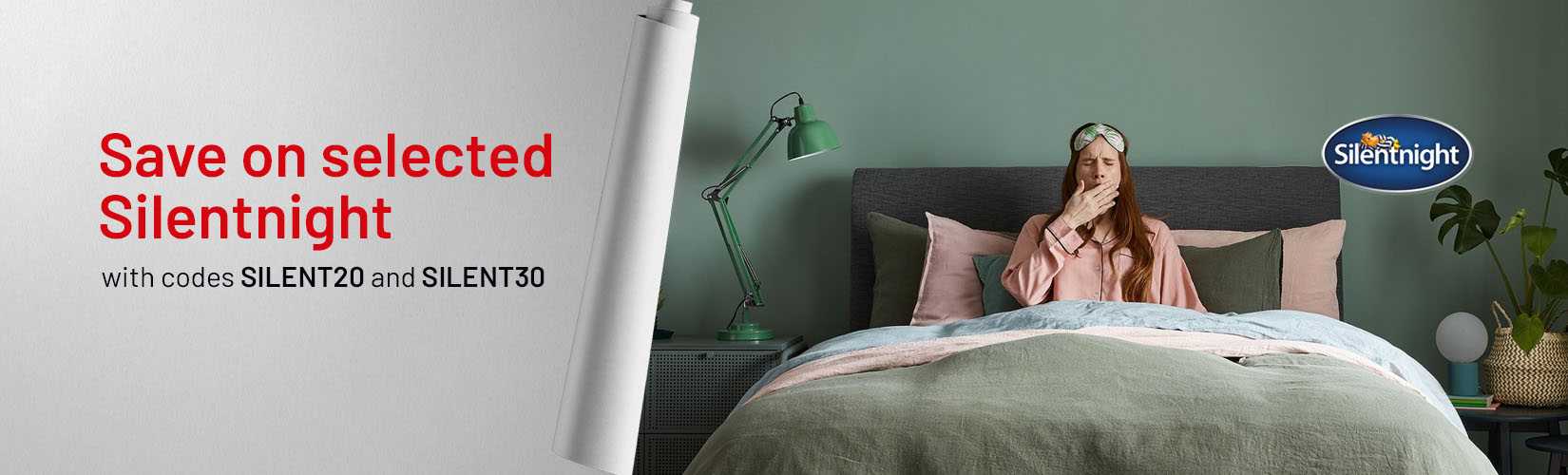 Silentnight. Save on selected Silentnight with codes SILENT20 and SILENT30.