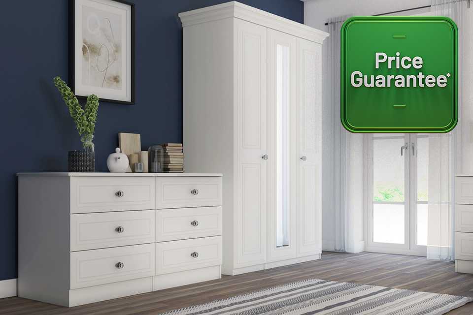 Price Guarantee. Save 25% on selected ready assembled bedroom furniture.