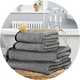 Habitat Marl 4 Piece Towel Bale - Black.