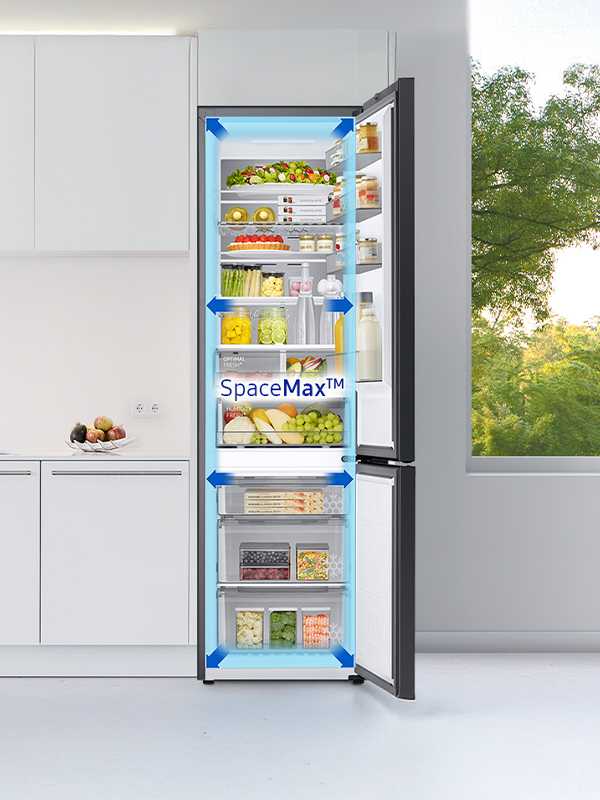 Shop smart. Samsung refrigeration features SpaceMax™ storage and smarter energy use.