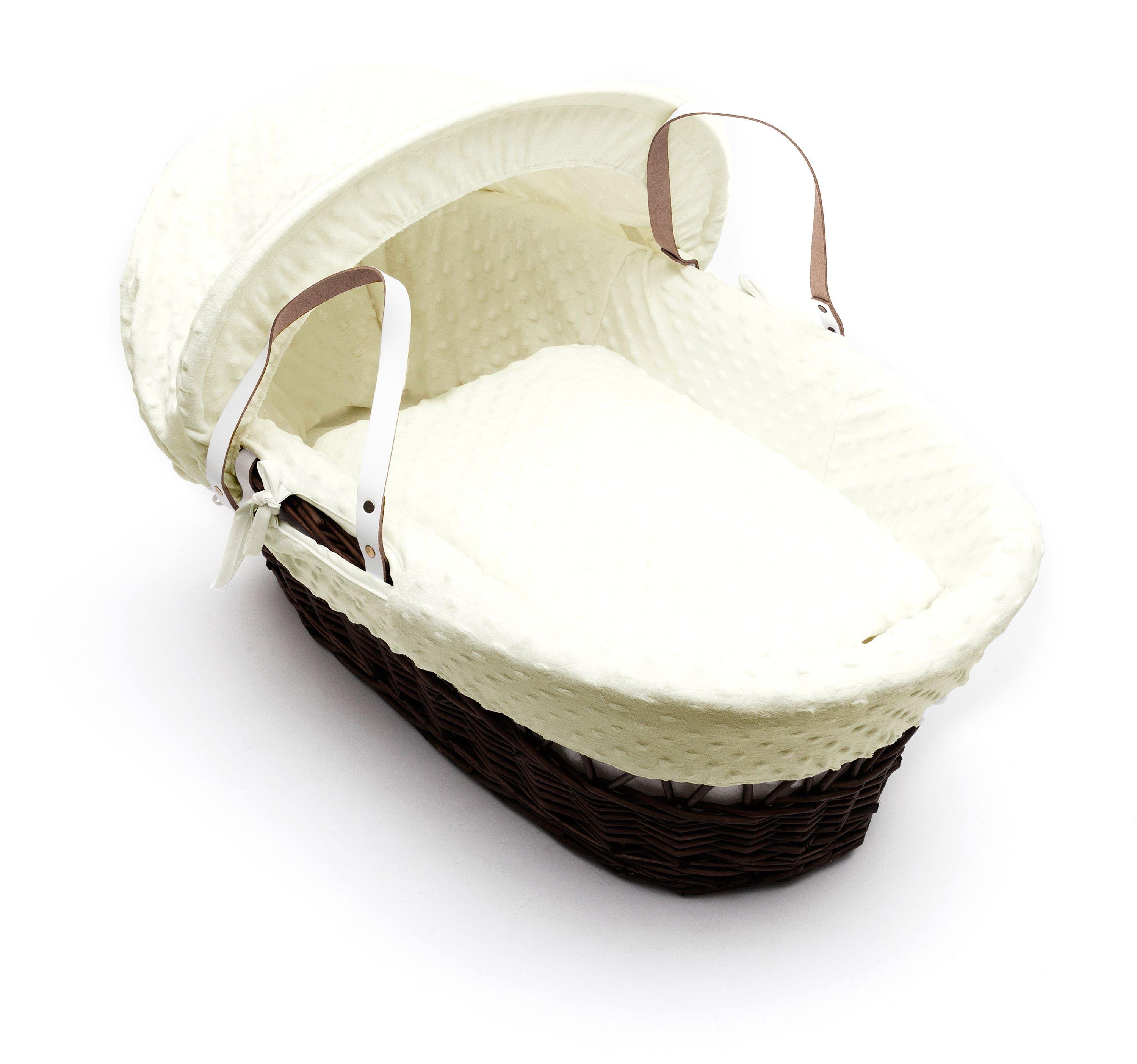 Kinder Valley Cream Dimple Dark Wicker Basket. Review