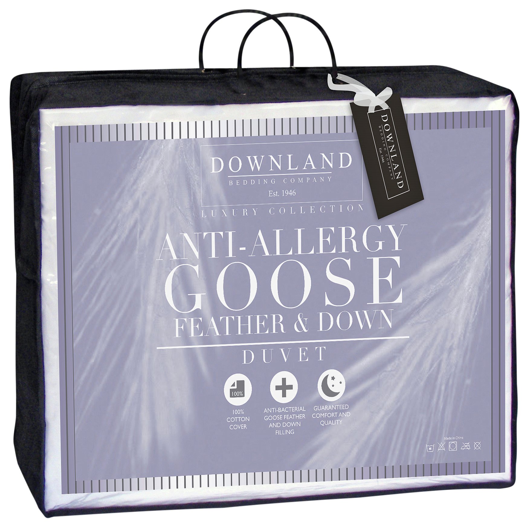 'Downland - 105 Tog Goose, Feather And Down - Duvet - Single