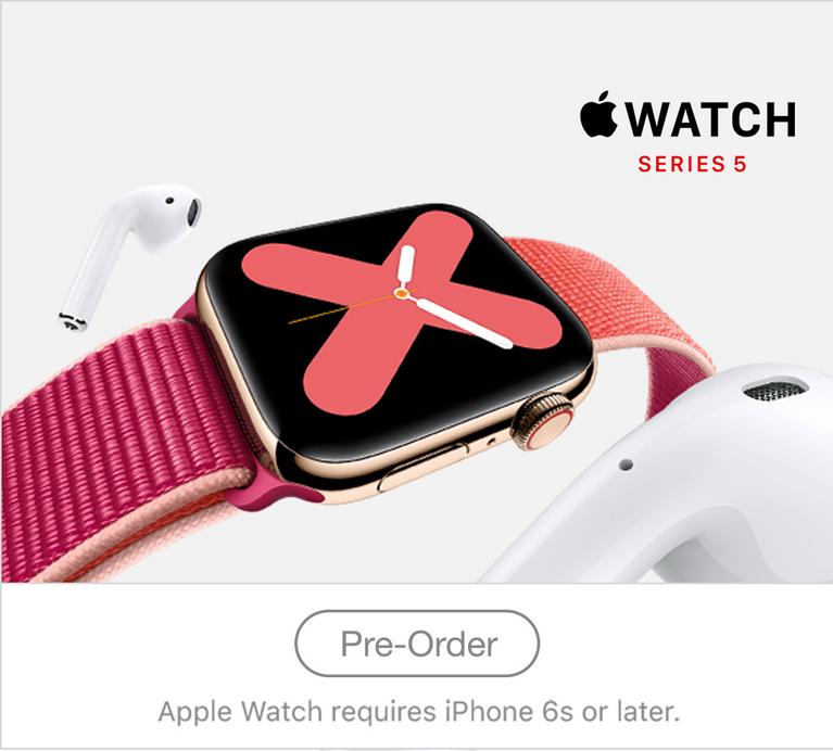 New Apple Watch Series 5.