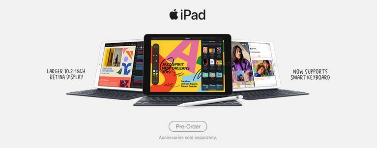 Pre-order the Apple iPad 7th Gen now.