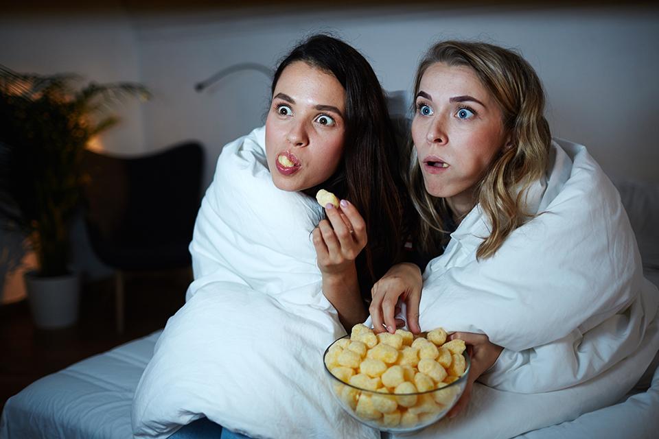 Halloween movie night.