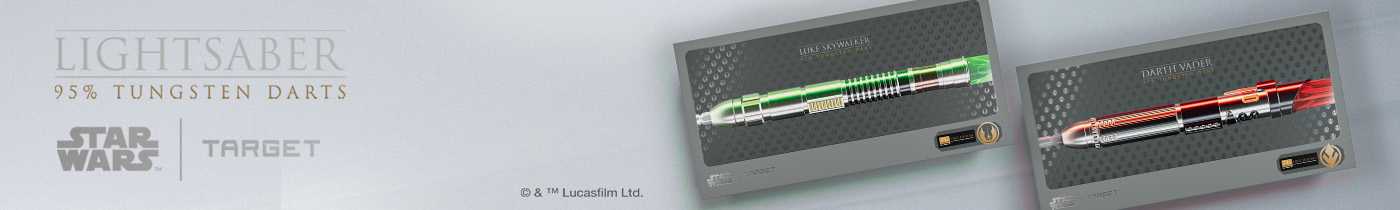 Star Wars. Lightsaber 95% tungsten darts target.