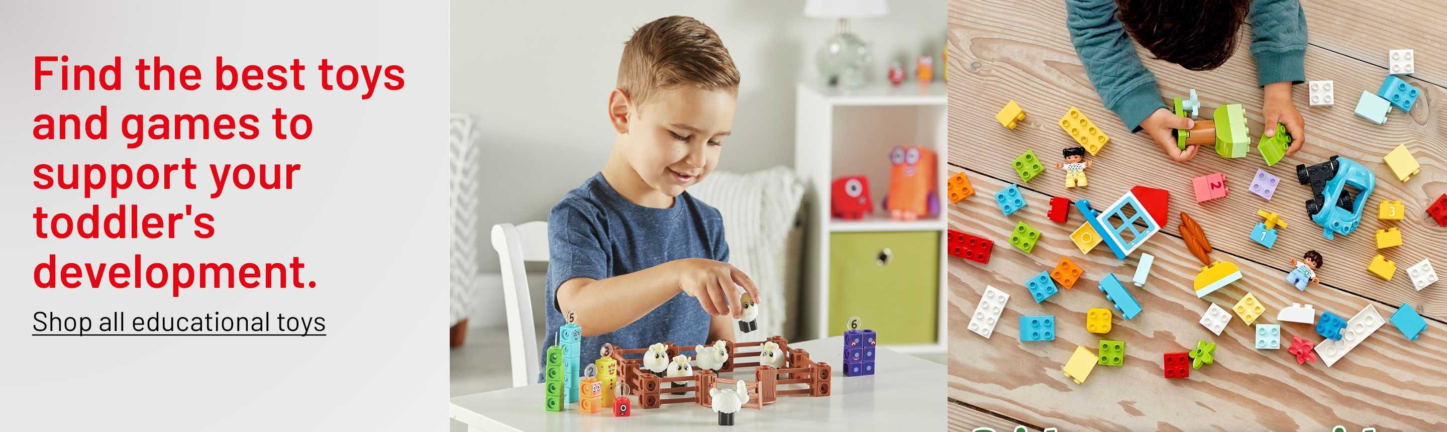 Learning Resources Numberblocks Sheep Farm Activity Set and LEGO DUPLO Classic Brick Box Building Set 10913.