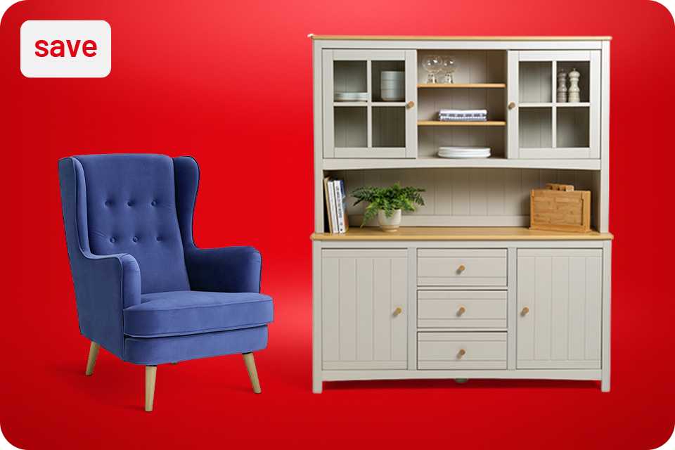 Save 20% on selected indoor furniture when using code FURN20.