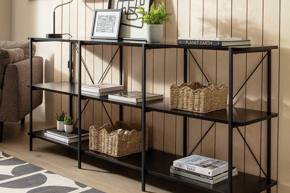 Habitat Huckley Industrial Shelving Unit – Black.