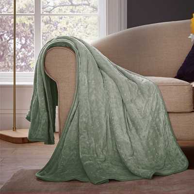 Silentnight Luxury Heated Throw - Sage Green.