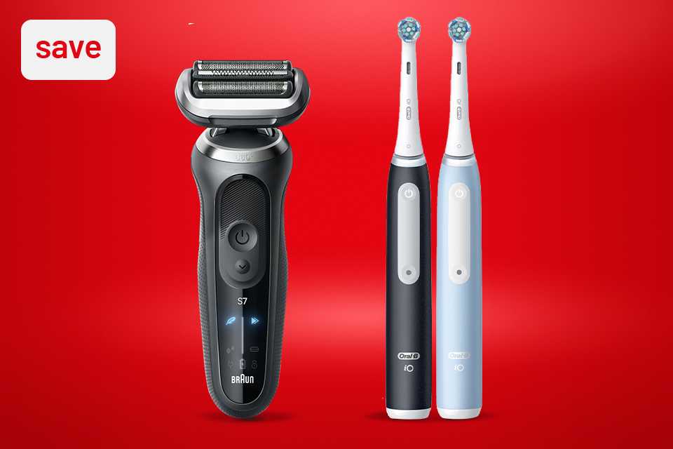 Save on selected personal electricals using codes SAVE30, SAVE50 & SAVE60