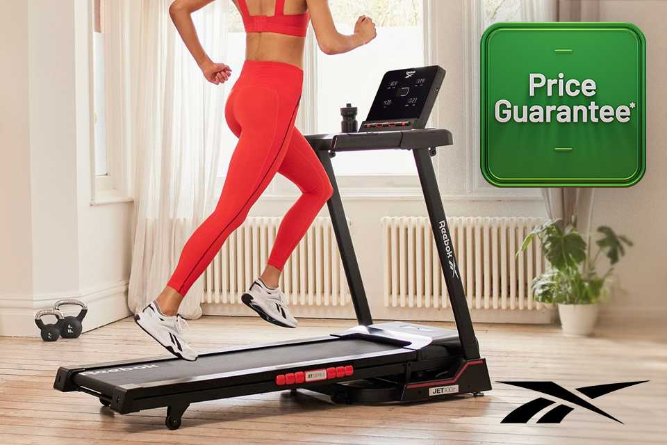 Price Guarantee. Save £250 on the Reebok Jet 100z Folding Treadmill.