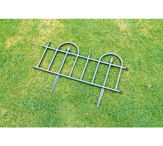 Buy Traditional Plastic Decorative Fencing Pack of 8 at Argos.co.uk