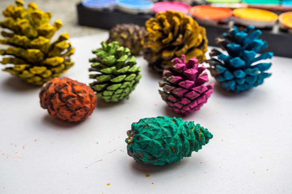Pine cone painting.