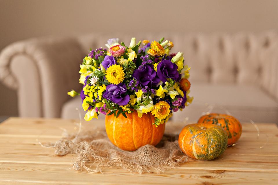 Plant pretty pumpkins.