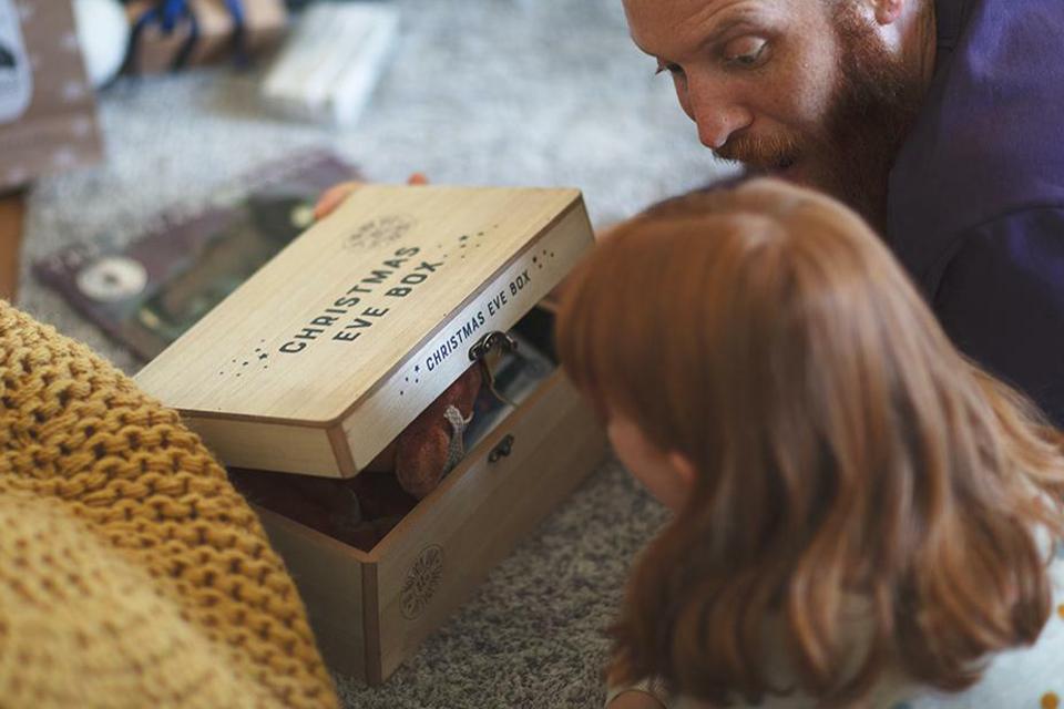 Box of presents for young girl.