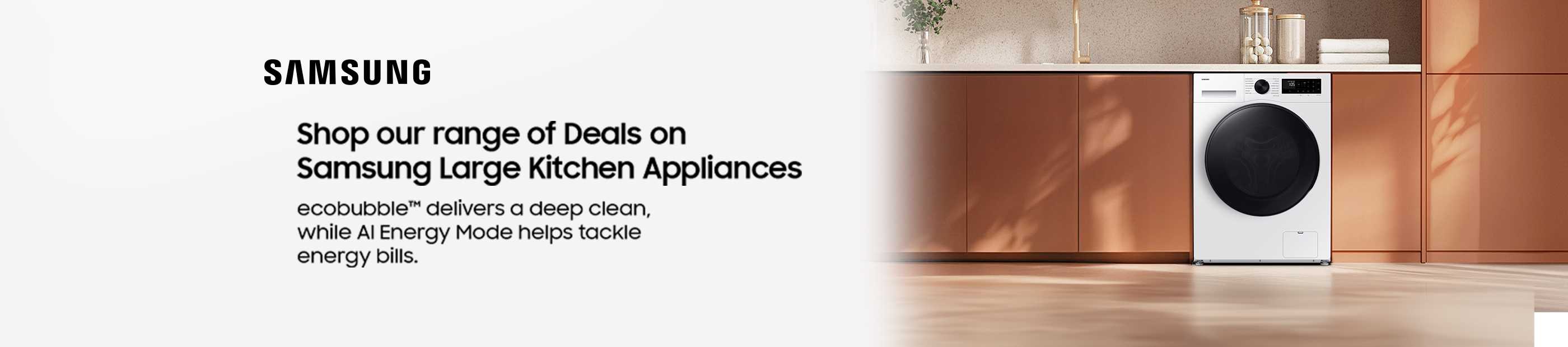 Samsung. Shop our range of deals on Samsung large kitchen appliances.