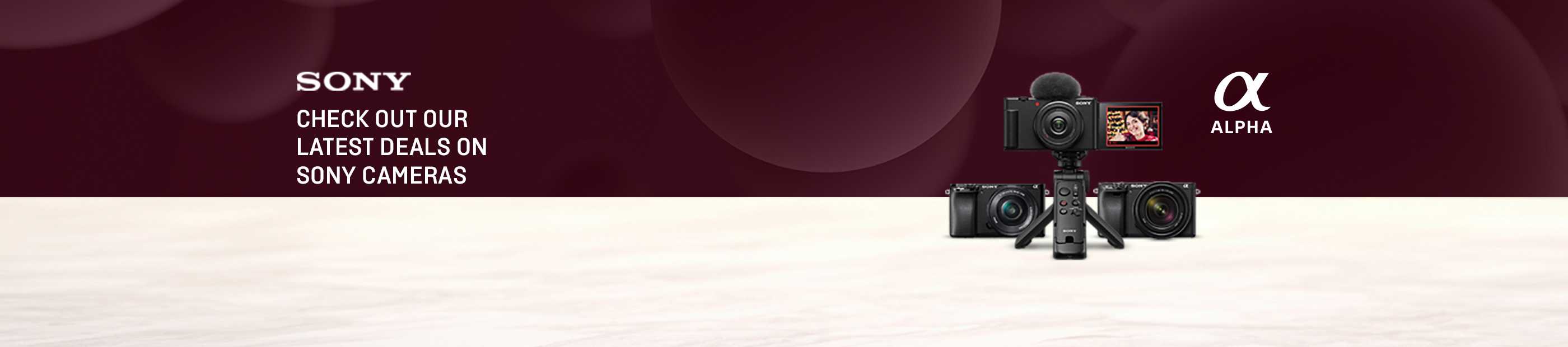 Sony. Check out our latest deals on Sony cameras.