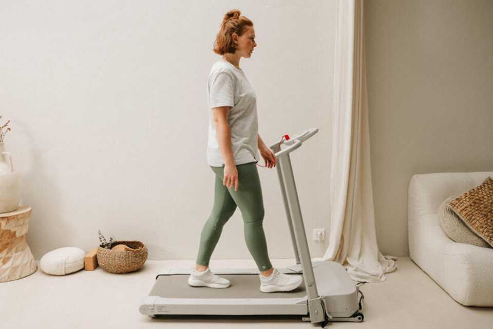 Decathlon W500 Foldable Compact walking Treadmill.