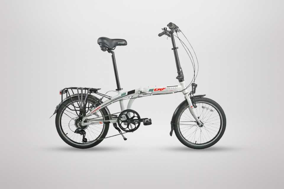 Cross CRF500 20 inch Wheel Size Unisex Folding Bike - White.