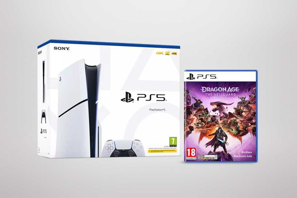 Buy selected PS5 consoles and get a free copy of Dragonage Veilguard.