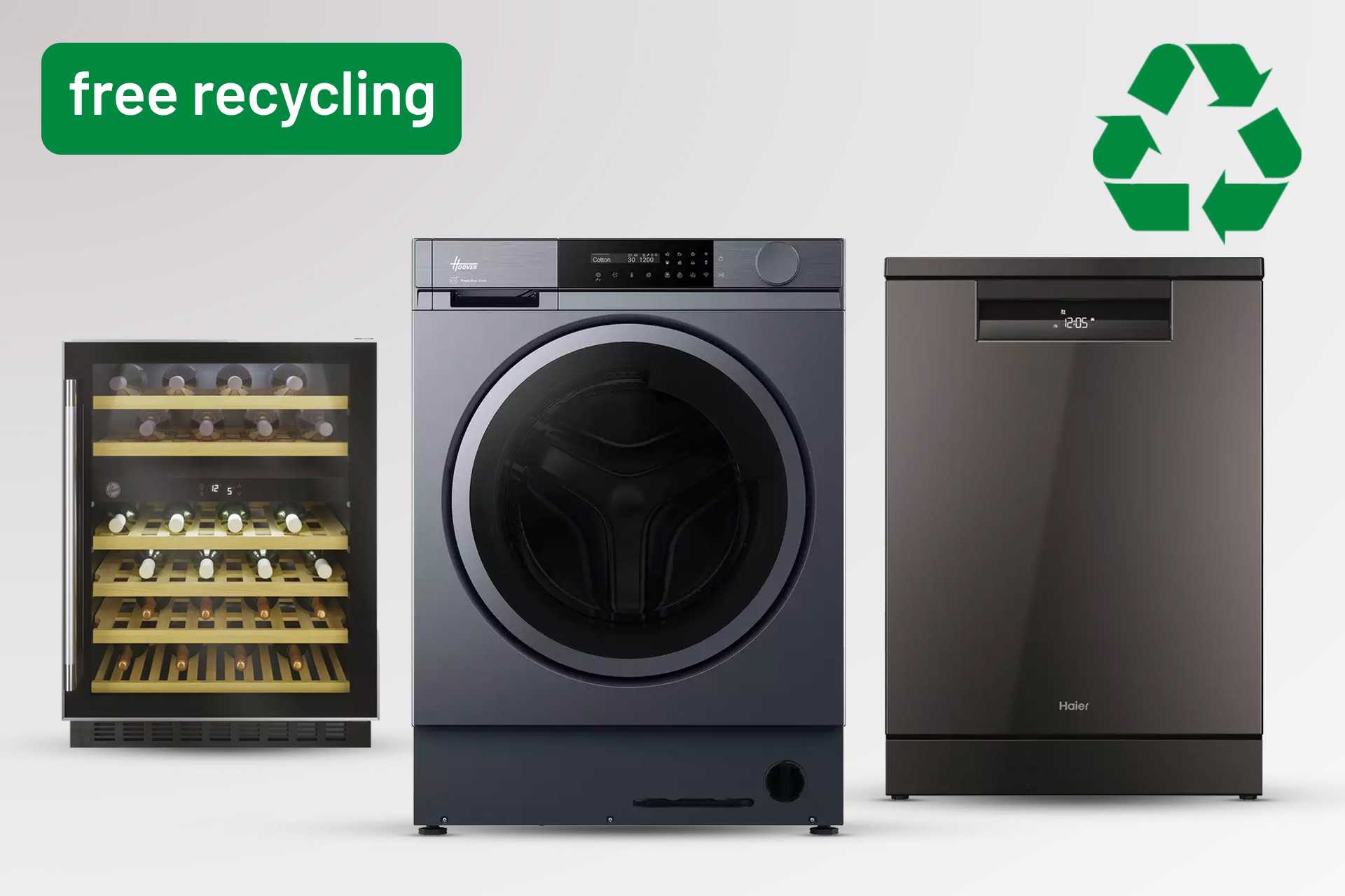 Get free recycling on over 100 large kitchen appliances.
