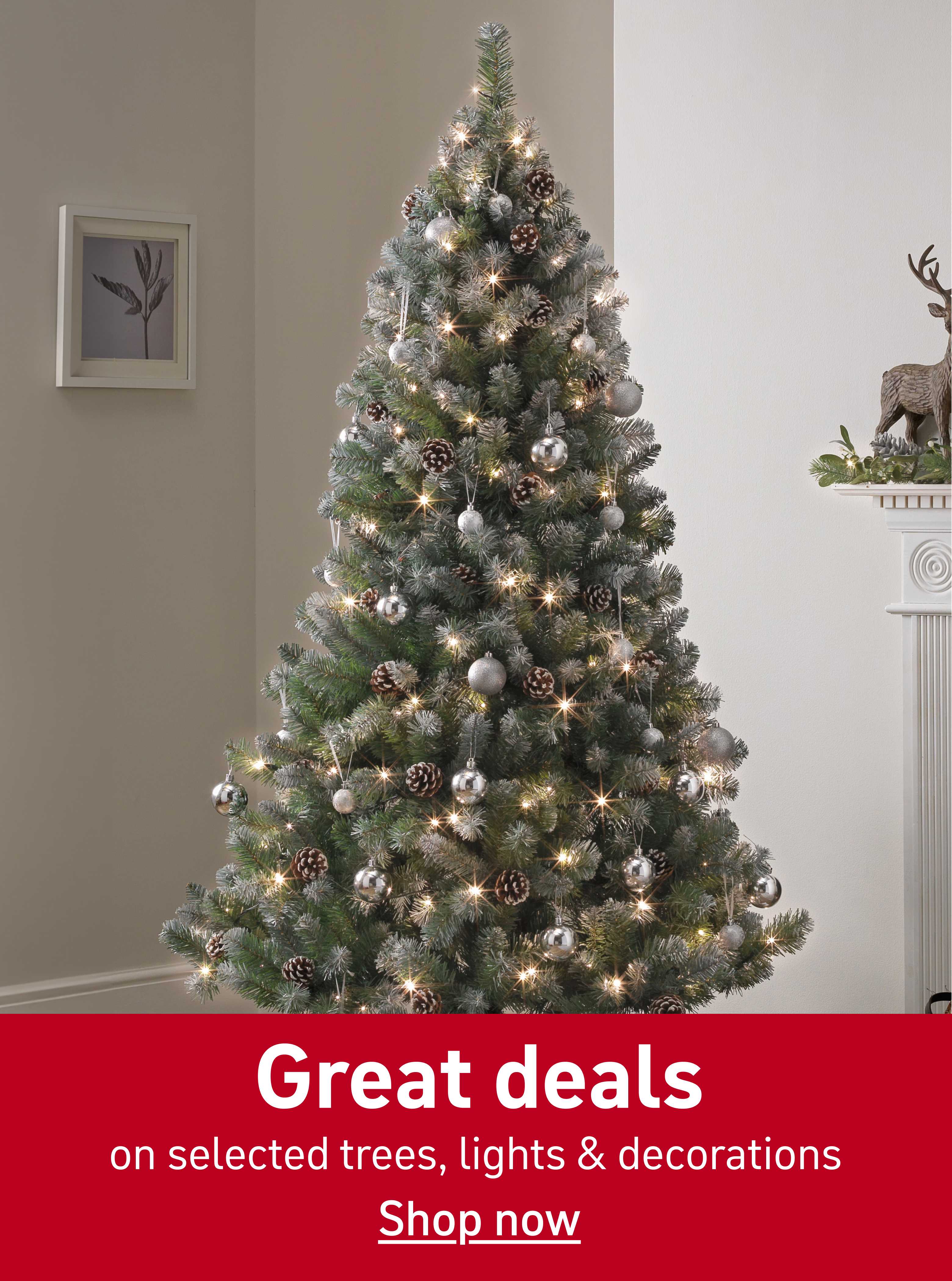 Great deals on selected trees, lights & decorations. Shop now.